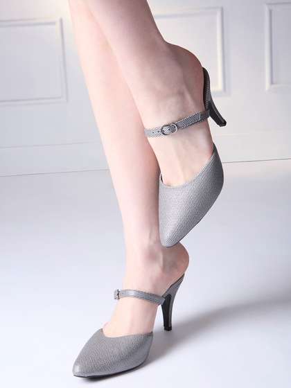 Inc 5 Textured Party
                        Stiletto Mules with Buckles