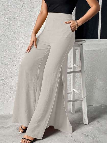 SZN Women High-Rise
                        Easy Wash Trousers