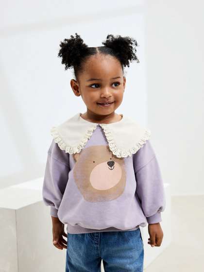 NEXT Infant Girls
                      Graphic Printed Sweatshirt