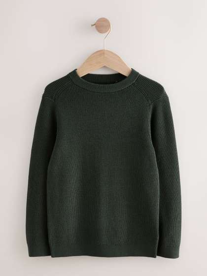 NEXT Boys Ribbed Pure
                    Cotton Sweater
