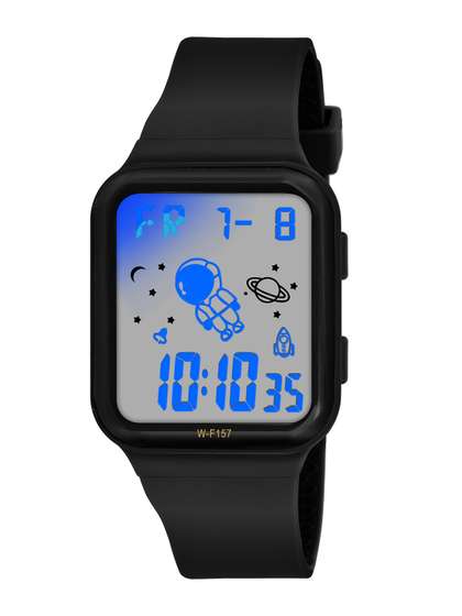 KIDSUN Kids Dial &
                    Straps Digital Multi Function Watch 873_BLACK_BLACK