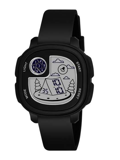 KIDSUN Boys Square Dial
                    & Straps Digital Multi Function Watch
                    8011_BLACK_BLACK