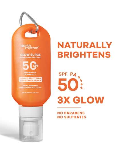 Earth Rhythm Glow
                          Surge Brightening Broad Spectrum Sunscreen
                          Spray With SPF 50-100ml