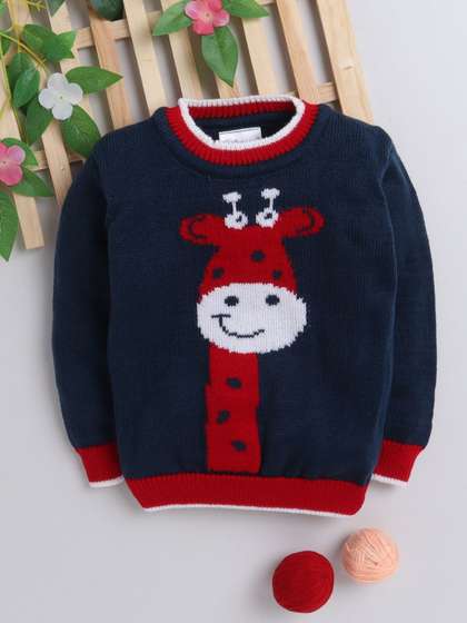 Little Angels Boys
                    Printed Woollen Pullover