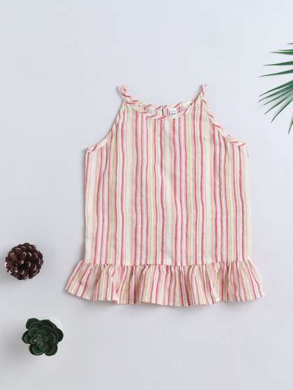 The Magic Wand Girls
                    Striped Cotton Tank Top