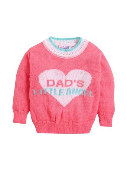 Little Angels Girls
                    Printed Woollen Pullover