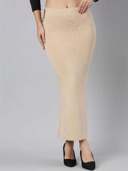 TWIN BIRDS Straight
                        Fit Saree Shapewear