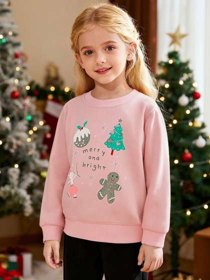 FOREVER FRIDAY Girls
                    Printed Sweatshirt