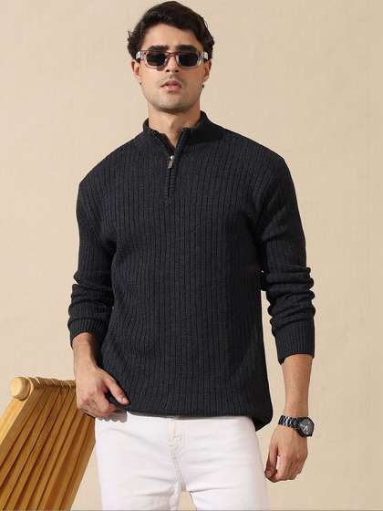The Roadster
                        Lifestyle Co High Neck Zipper Pullover Sweater