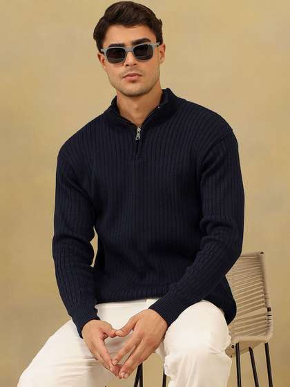 The Roadster
                        Lifestyle Co High Neck Zipper Pullover Sweater