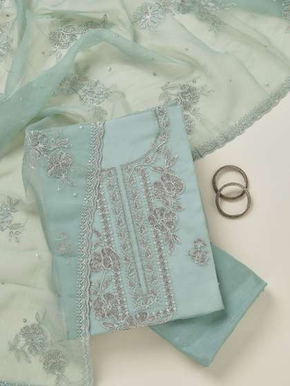 Koskii Women
                        Embroidered Unstitched Dress Material