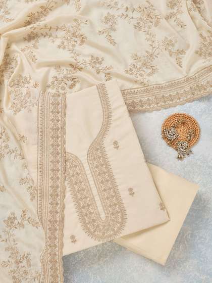 Koskii Women
                        Embroidered Unstitched Dress Material