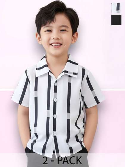 KIDGARB Boys Striped
                    Casual Shirt