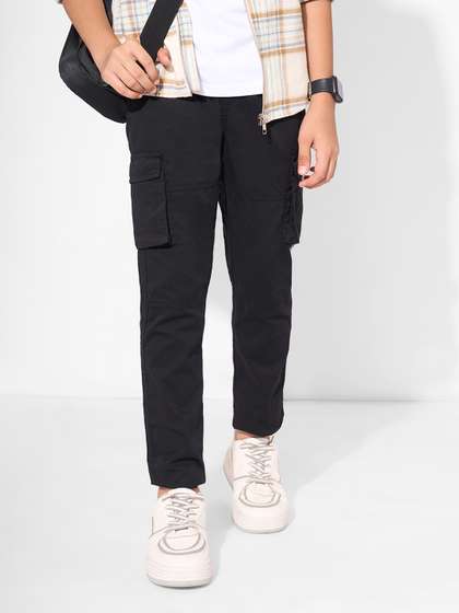 Pantaloons Junior Boys
                      Mid-Rise Regular Fit Cargos Trousers