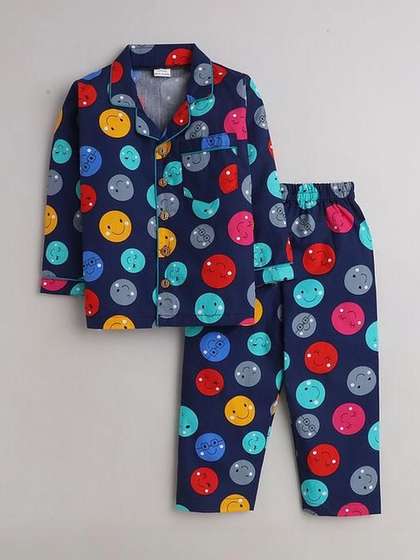BAESD Unisex Kids
                    Printed Night suit