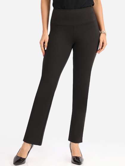 Blissclub Women
                      Ultimate Straight Pants -Lite Regular Trousers