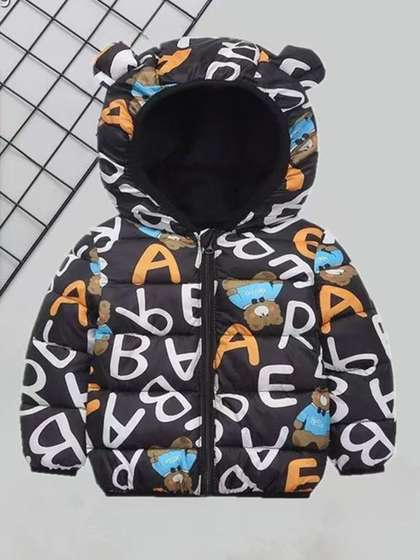 Bold N Elegant Unisex
                    Kids Typography Lightweight Outdoor Puffer Jacket