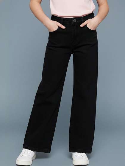 GUTI Girls Flared
                      Low-Rise Stretchable Jeans