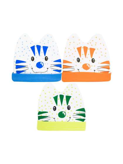 NESKA MODA Unisex Kids
                    Printed Beanie