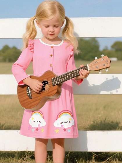 LULU & SKY Girls
                    Printed Nightdress