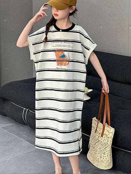LULU & SKY Girls
                    Striped Nightdress