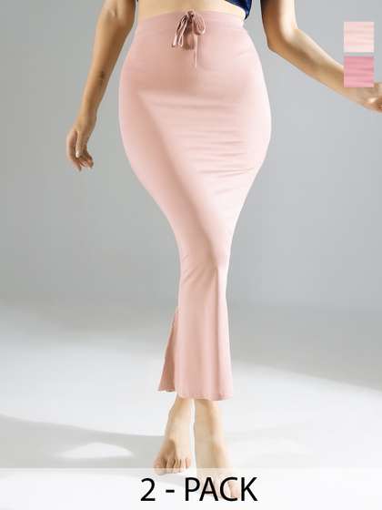 IndianRang Pack Of 2
                        Stretchable High-Rise 4-Way Stretchable Mermaid
                        Fit Saree Shapewear