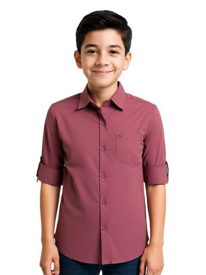 CHARCHIT Boys Comfort
                    Opaque Casual Shirt