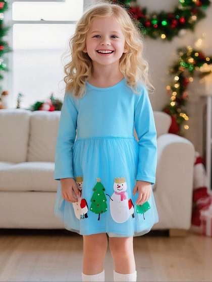 LULU & SKY Girls
                    Printed Nightdress