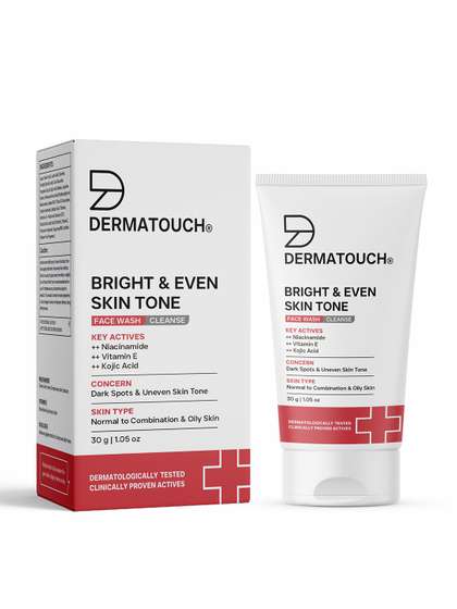 Dermatouch Dailyglow
                    Bright & Even Skin Tone Face Wash with
                    Niacinamide & Vitamin E - 30g