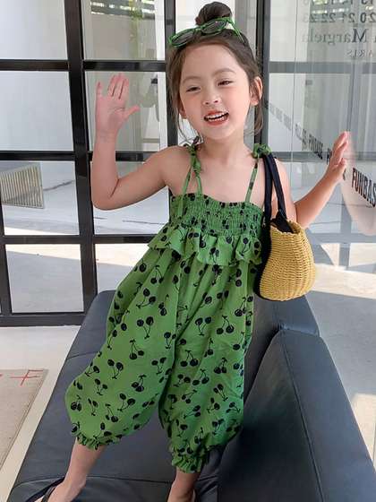 LULU & SKY Girls
                      Printed Basic Jumpsuit