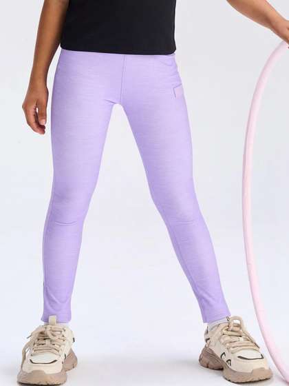Dotokids Girls Lily
                    Lavender Sports Dry-Fit Leggings