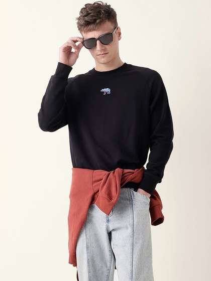 THE BEAR HOUSE Men
                          Cotton Relax Fit Crew Neck Sweatshirt