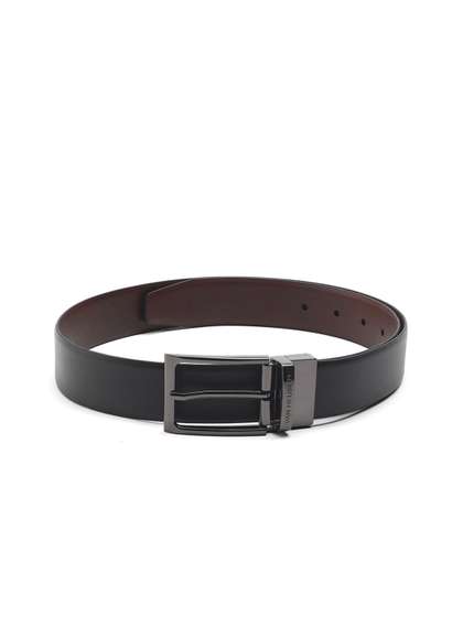 Van Heusen Men Textured
                    Leather Reversible Formal Belt