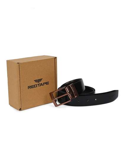 Red Tape Men Textured
                    Leather Reversible Formal Belt