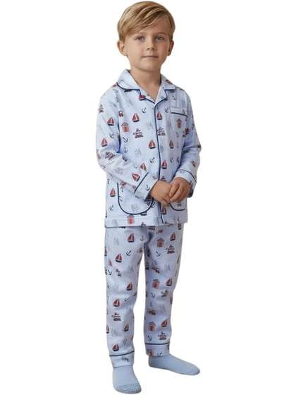 FABROYZ Boys Printed
                      Pure Cotton Maxi Nightdress