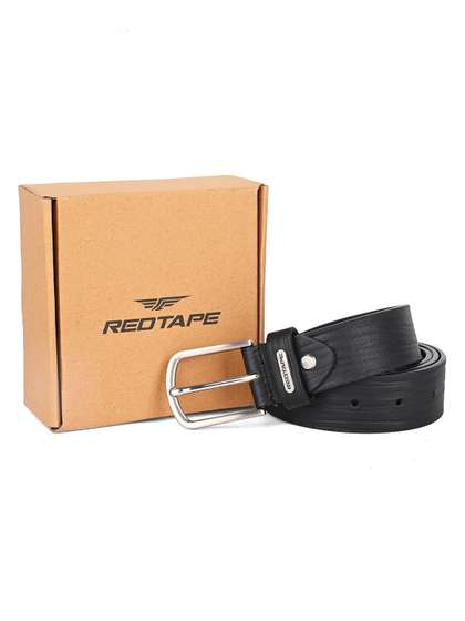 Red Tape Men Textured
                    Leather Formal Belt