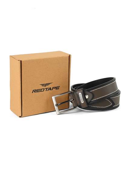 Red Tape Men Leather
                      Belt