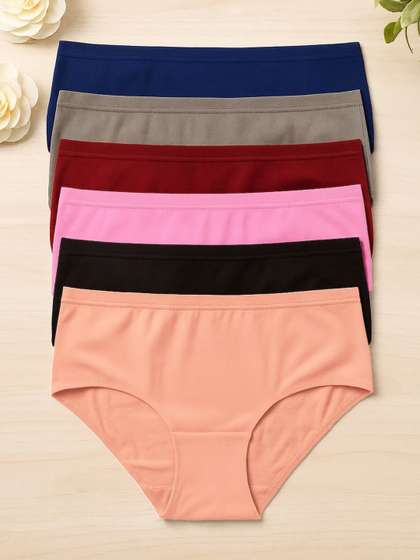 FiveFlag Pack Of 6
                        Combed Cotton Hipster Briefs