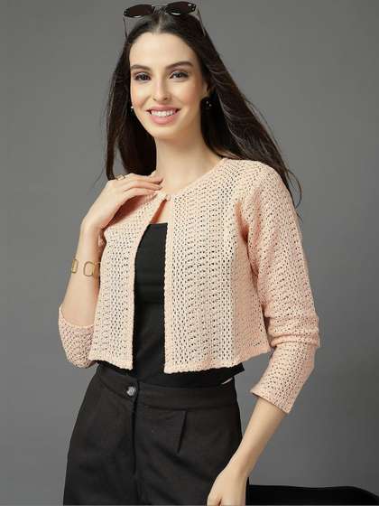 Style Quotient Women
                        Cotton Lace Self Design Shrug