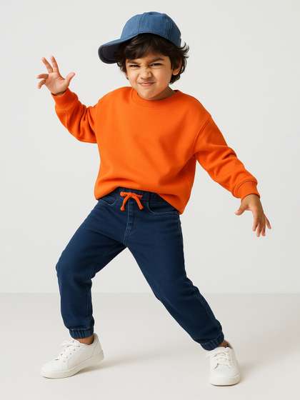 TALES & STORIES Boys
                    Slim Fit Easy Wash Joggers Trousers