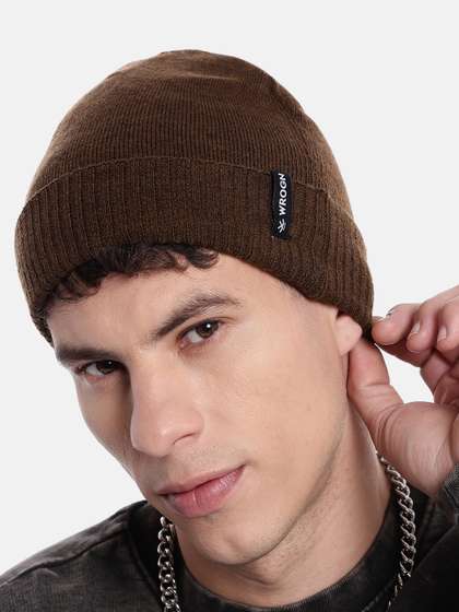 WROGN Unisex Acrylic
                    Beanie