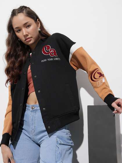 The Roadster Life
                        Co. Typography Embroidered Knitted Sweatshirt