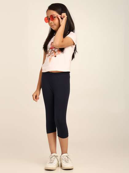Robinbosky Girls
                    Mid-Rise Three-Fourth Length Leggings