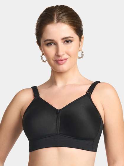 Trylo Riza T-FIT
                        Non-Padded Non-Wired Full Coverage Seamless
                        Hosiery Cotton Fabric Bra