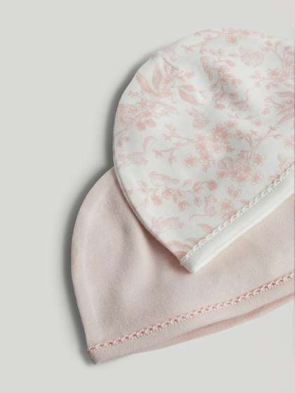 mothercare Girls Pack Of
                    2 Printed Beanie