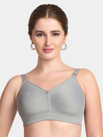 Trylo Riza T-FIT
                        Non-Padded Non-Wired Full Coverage Seamless
                        Hosiery Cotton Fabric Bra