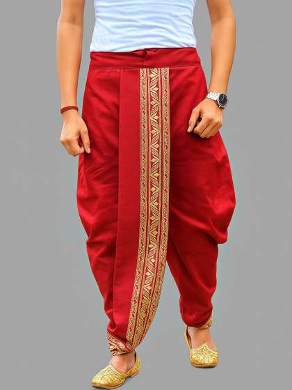 Krishiv Lifestyle
                          Embroidered Dhoti