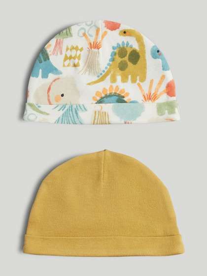 mothercare Boys Pack Of
                    2 Printed Beanie
