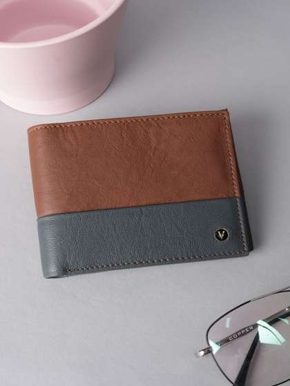 Van Heusen Men
                    Colourblocked Leather Two Fold Wallet