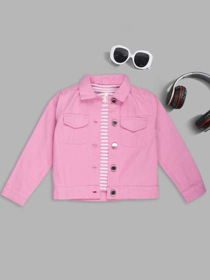 Pantaloons Junior
                      Girls Spread Collar Pure Cotton Padded Jacket